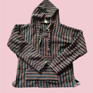 boho drug rug poncho hoodie